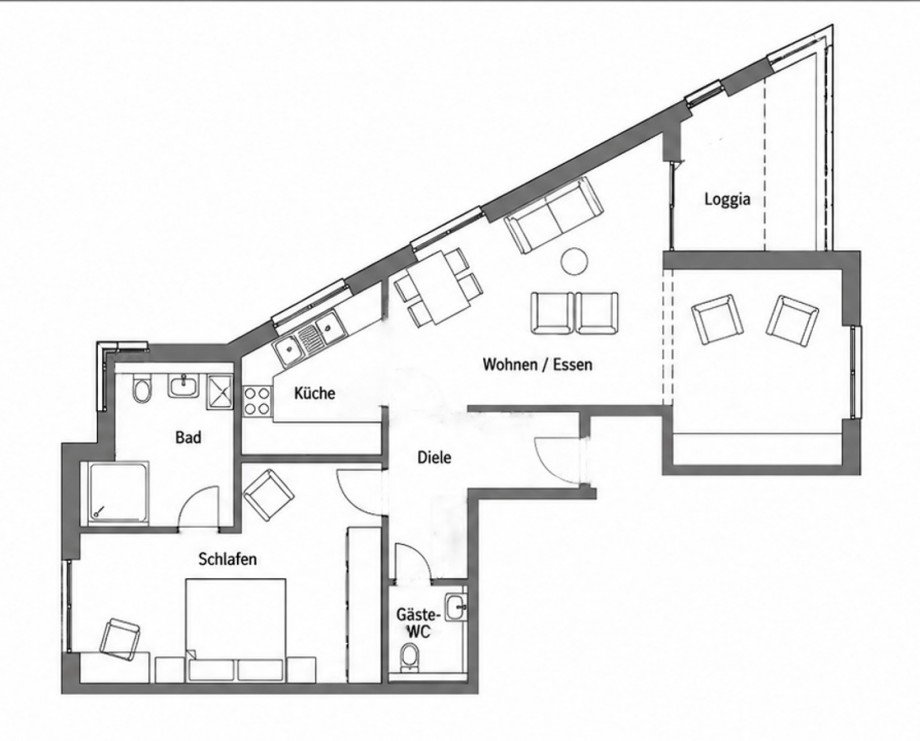 Grundriss Etagenwohnung Filderstadt