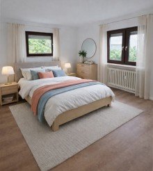 Schlafen virtuell Sonnige 2 Zimmer-Wohnung mit Balkon und Au�enstellplatz in L.-E.