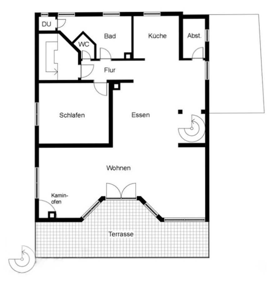 Grundriss OG Maisonettewohnung Filderstadt