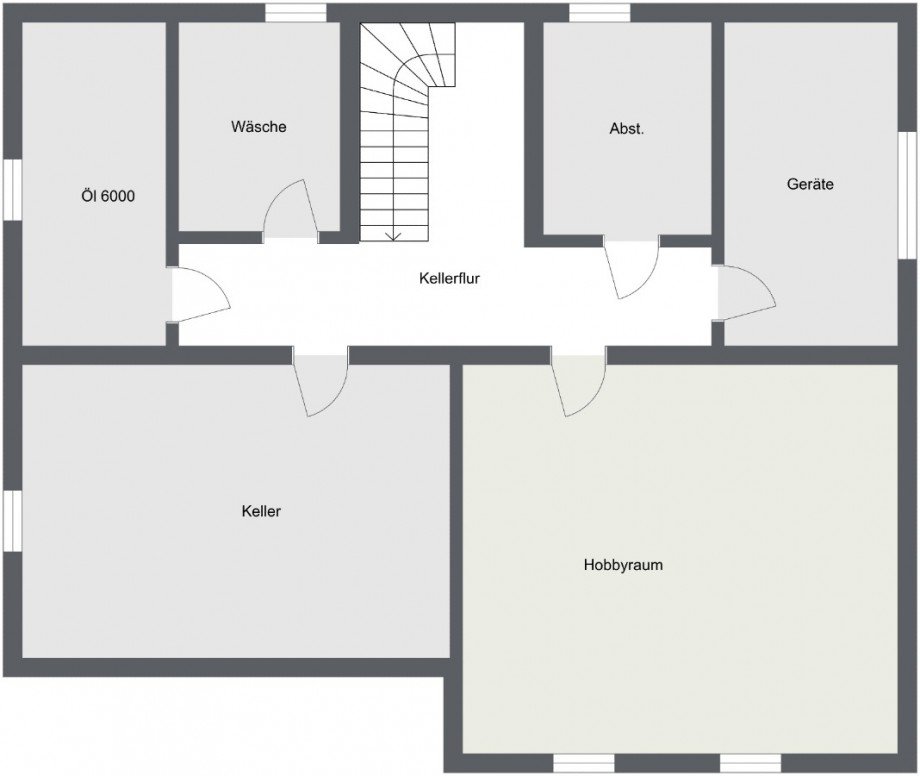 Haus Offenau - 2D - UG Keller - Image Einfamilienhaus Offenau