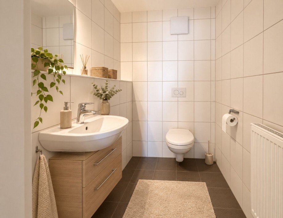 WC virtuell eingerichtet Etagenwohnung Filderstadt