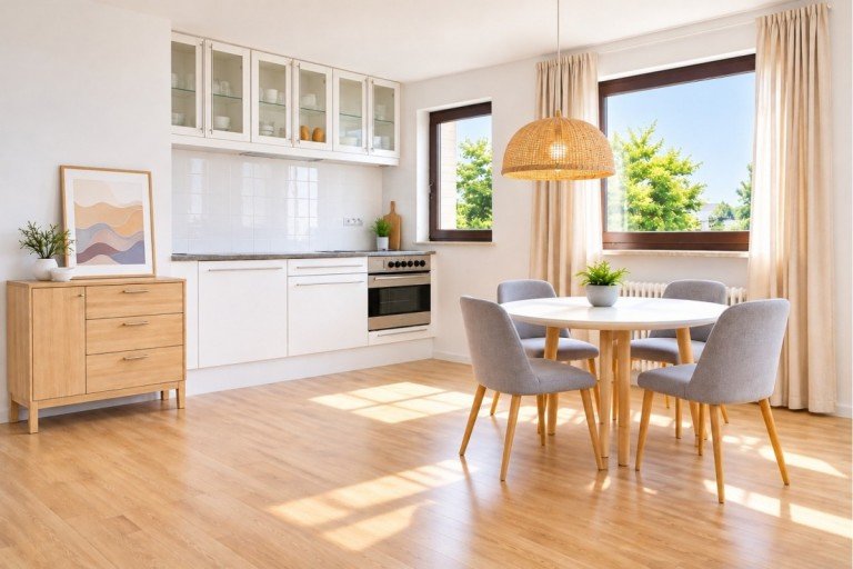 Essbereich Virtuell Leinfelden-Echterdingen - Echterdingen Etagenwohnung Kompakt in der Fl�che, gro�z�gig im Wohnen - sonnige 2-Zimmer-Wohnung mit gro�em Balkon in Echterdingen