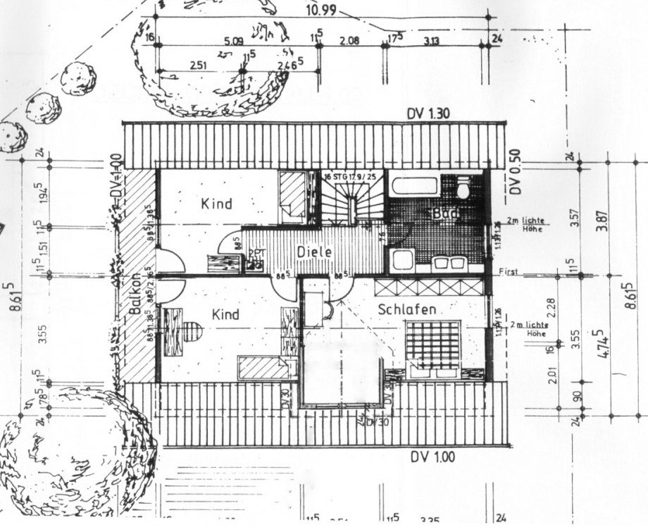 Grundriss DG Einfamilienhaus Aspach