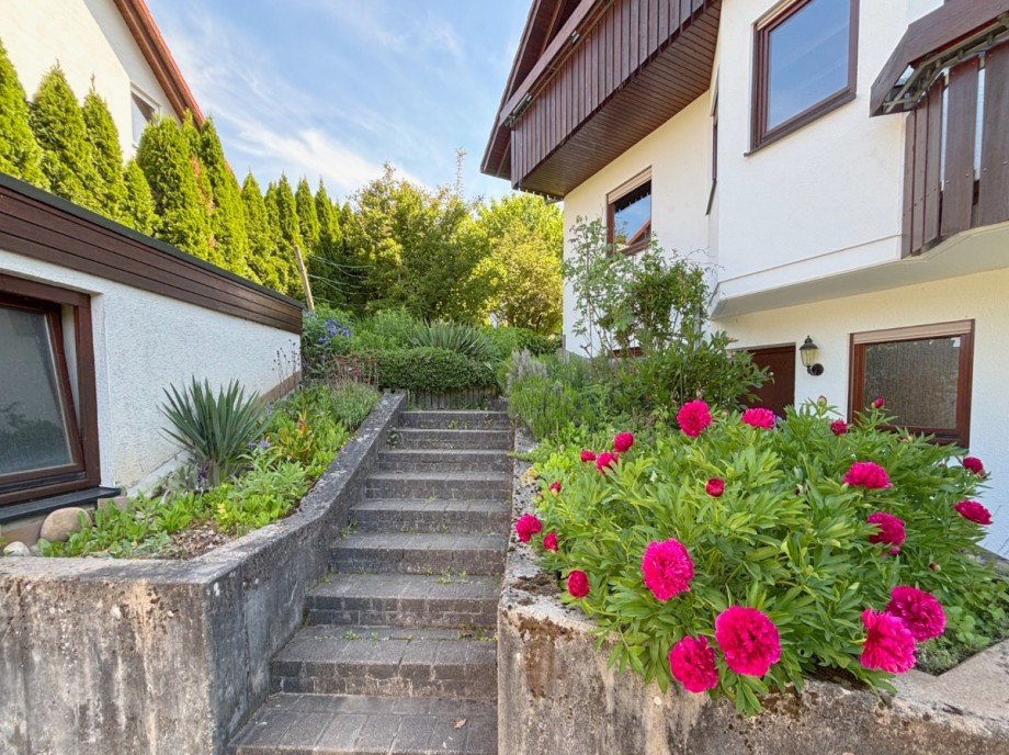 Zugang zum Hauseingang Einfamilienhaus Aspach