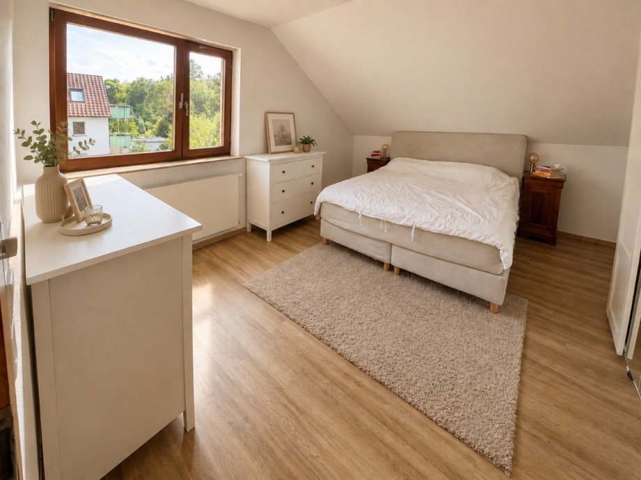 Schlafzimmer Dachgeschosswohnung Filderstadt