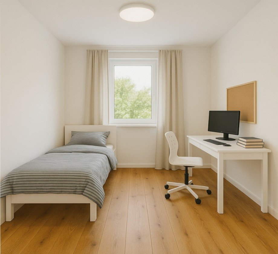 Zimmer 2 Einrichtung KI generiert Erdgeschosswohnung Stuttgart