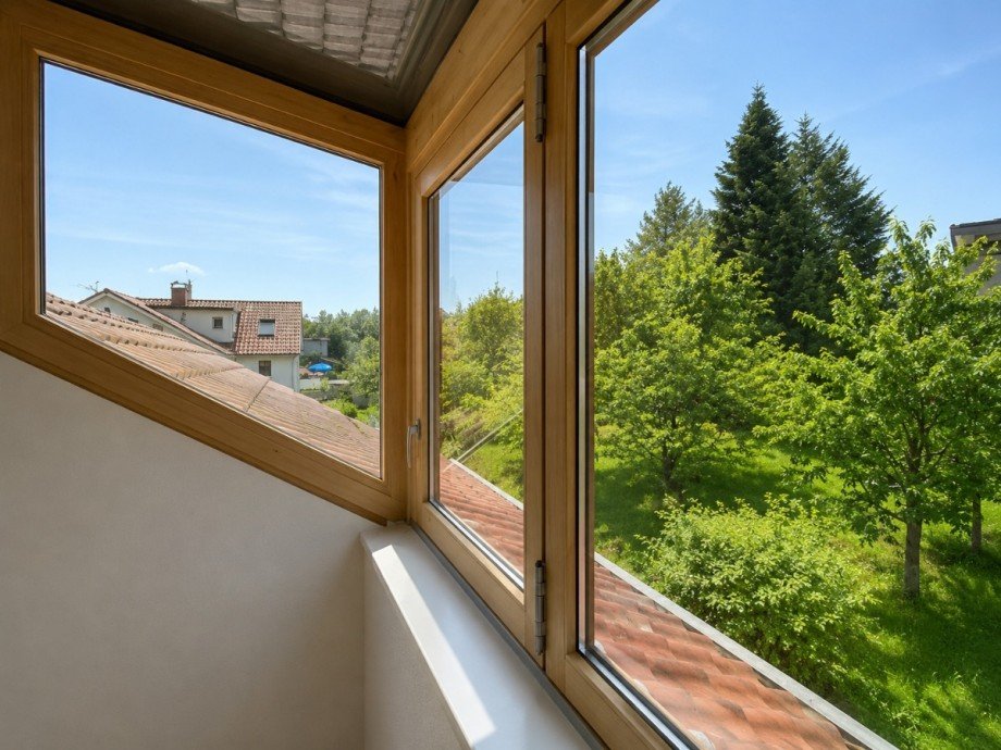 Aussicht Dachgaube Dachgeschosswohnung Filderstadt
