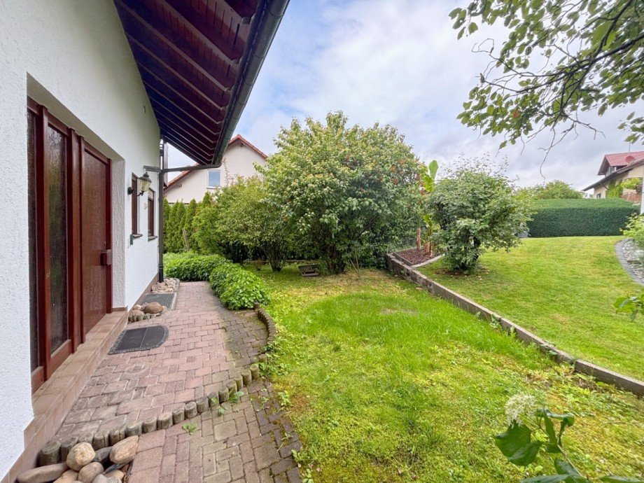 Hauseingang auf der Nordseite Einfamilienhaus Aspach