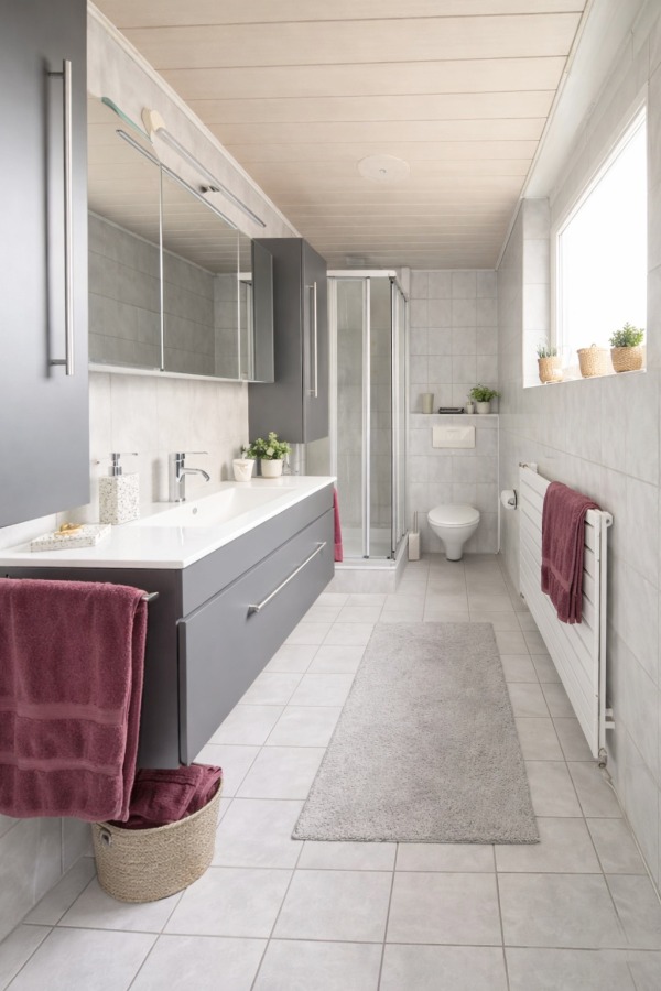 Tageslichtbad Erdgeschosswohnung Filderstadt