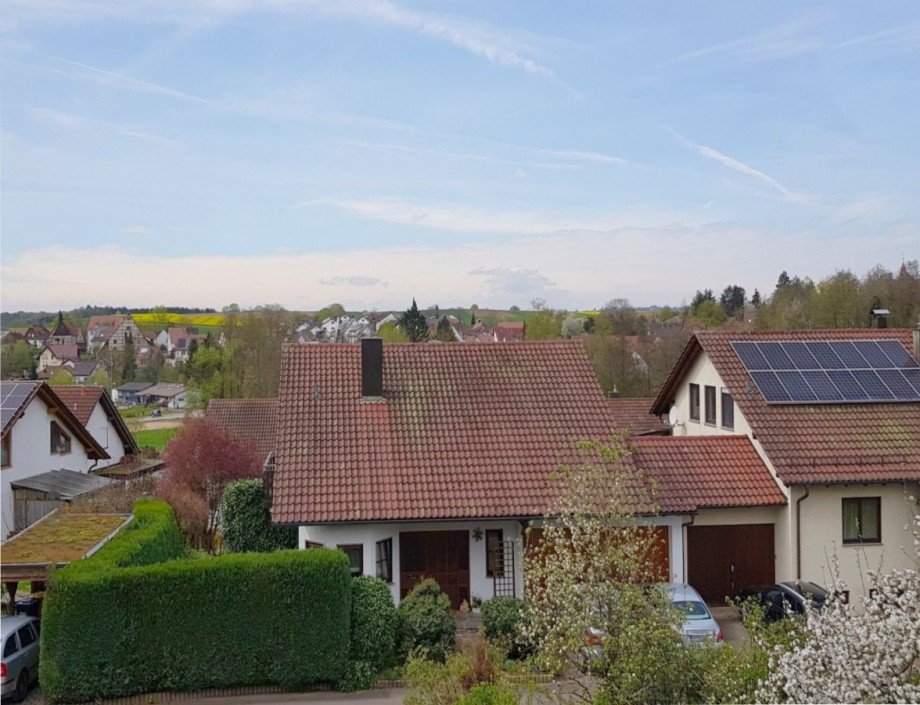 Aussicht vom Wohnbereich EG Einfamilienhaus Aspach