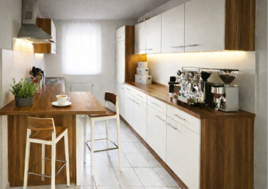 Einbauk�che mit Tresen - virtuell Erdgeschosswohnung Filderstadt