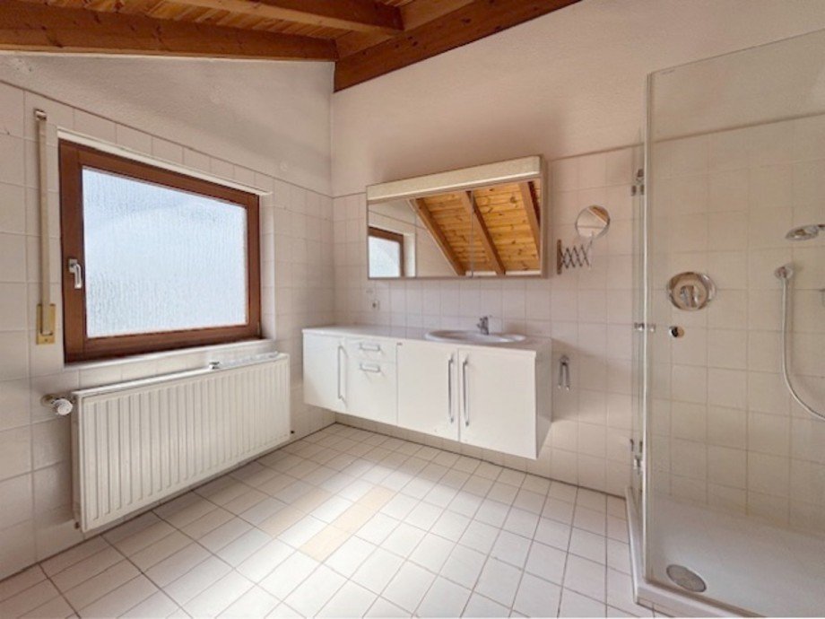 Waschtisch und Dusche Einfamilienhaus Aspach
